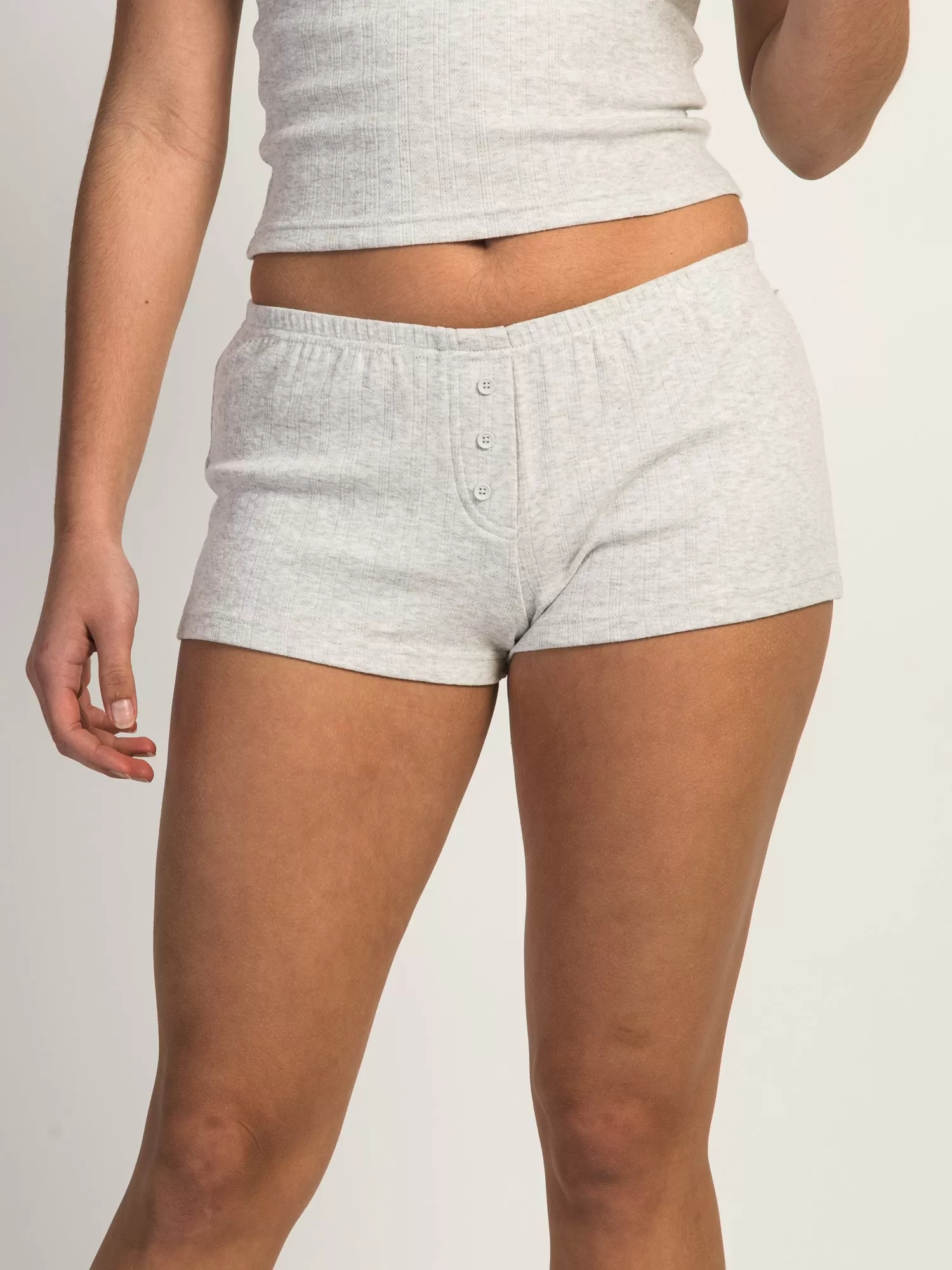 HARLOW MADELINE MELANGE SHORT - CLOUD