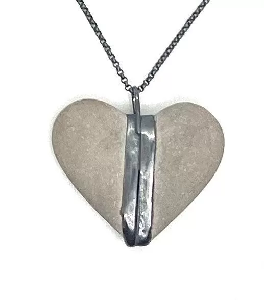 Heart Rock Necklace