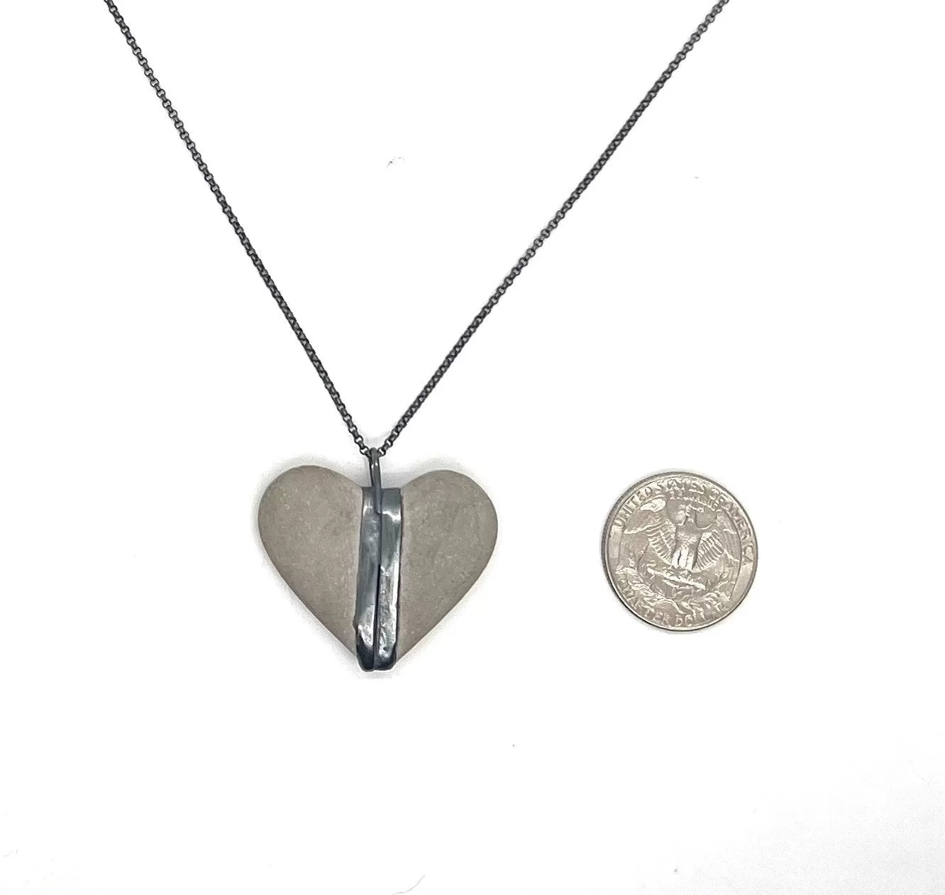 Heart Rock Necklace