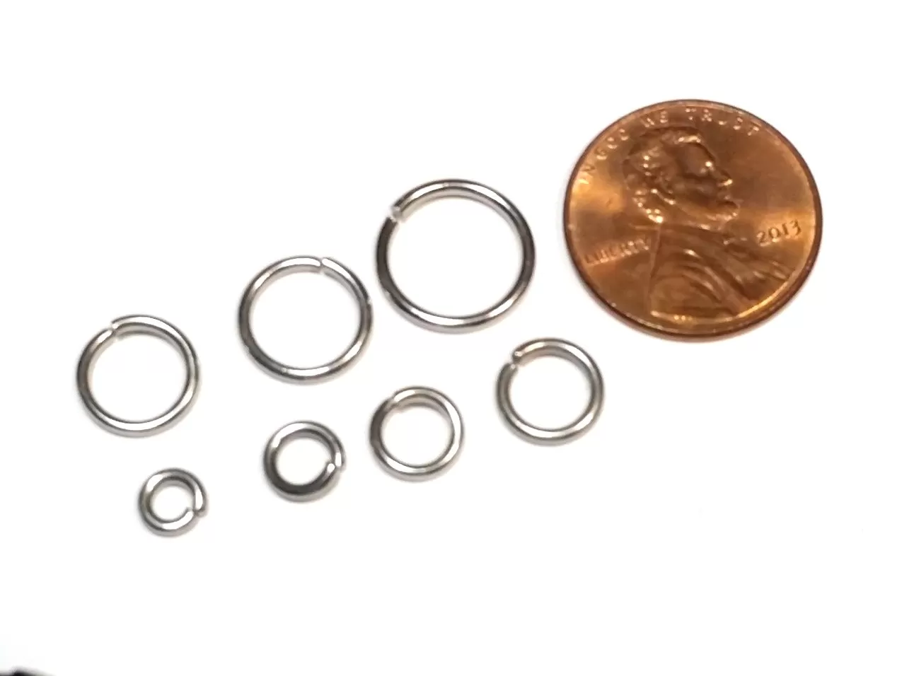 Heavy Duty Jump Ring Kit, Assorted Sizes, Stainless Steel, 16 gauge, 1.2mm, Closed Unsoldered, 5mm, 6mm, 7mm, 8mm, 9mm, 10mm, 12mm JRK 7HC