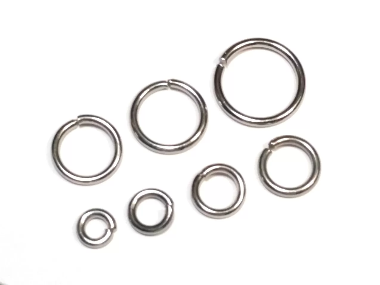 Heavy Duty Jump Ring Kit, Assorted Sizes, Stainless Steel, 16 gauge, 1.2mm, Closed Unsoldered, 5mm, 6mm, 7mm, 8mm, 9mm, 10mm, 12mm JRK 7HC