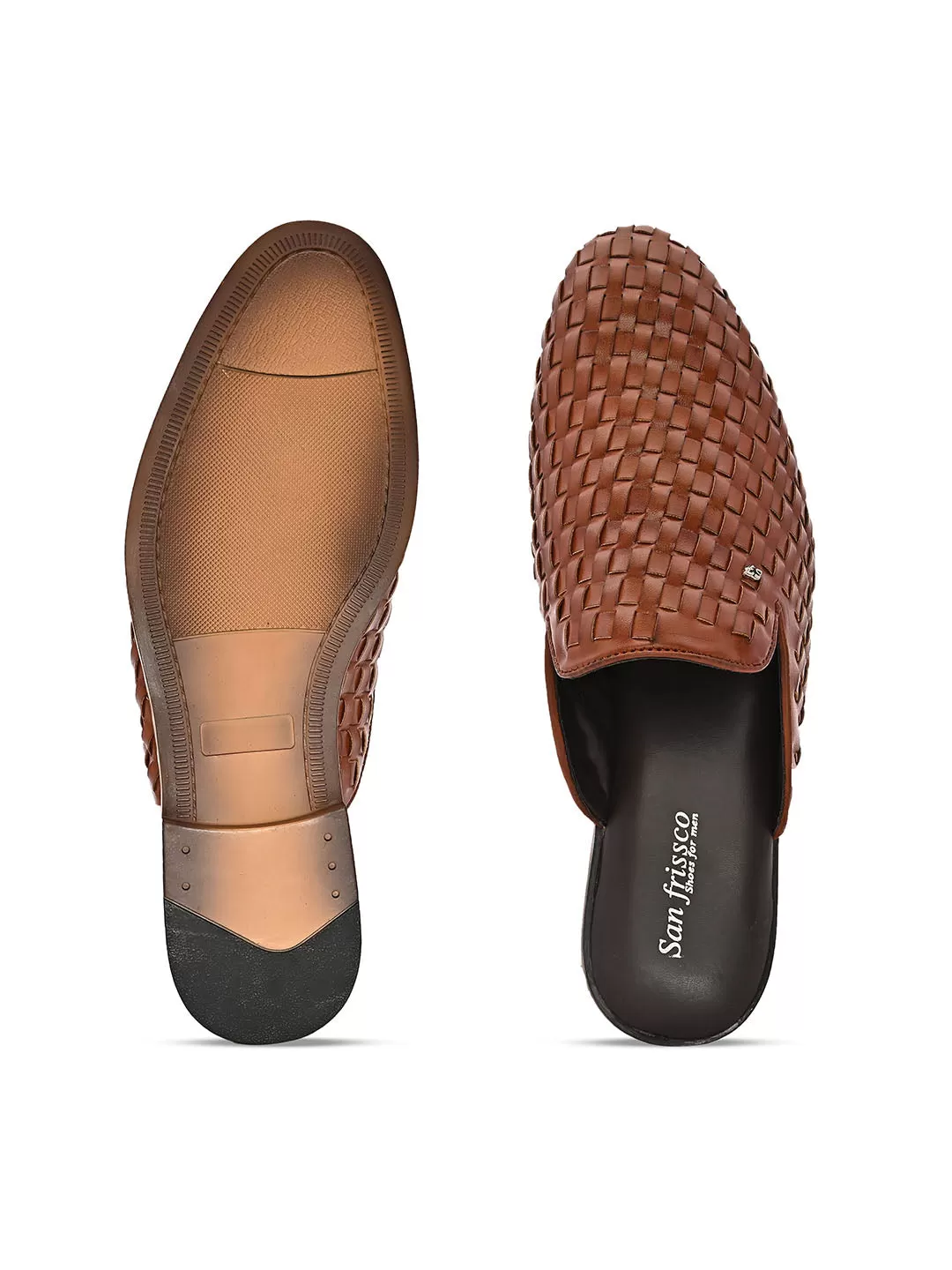 Interweave Tan Mules