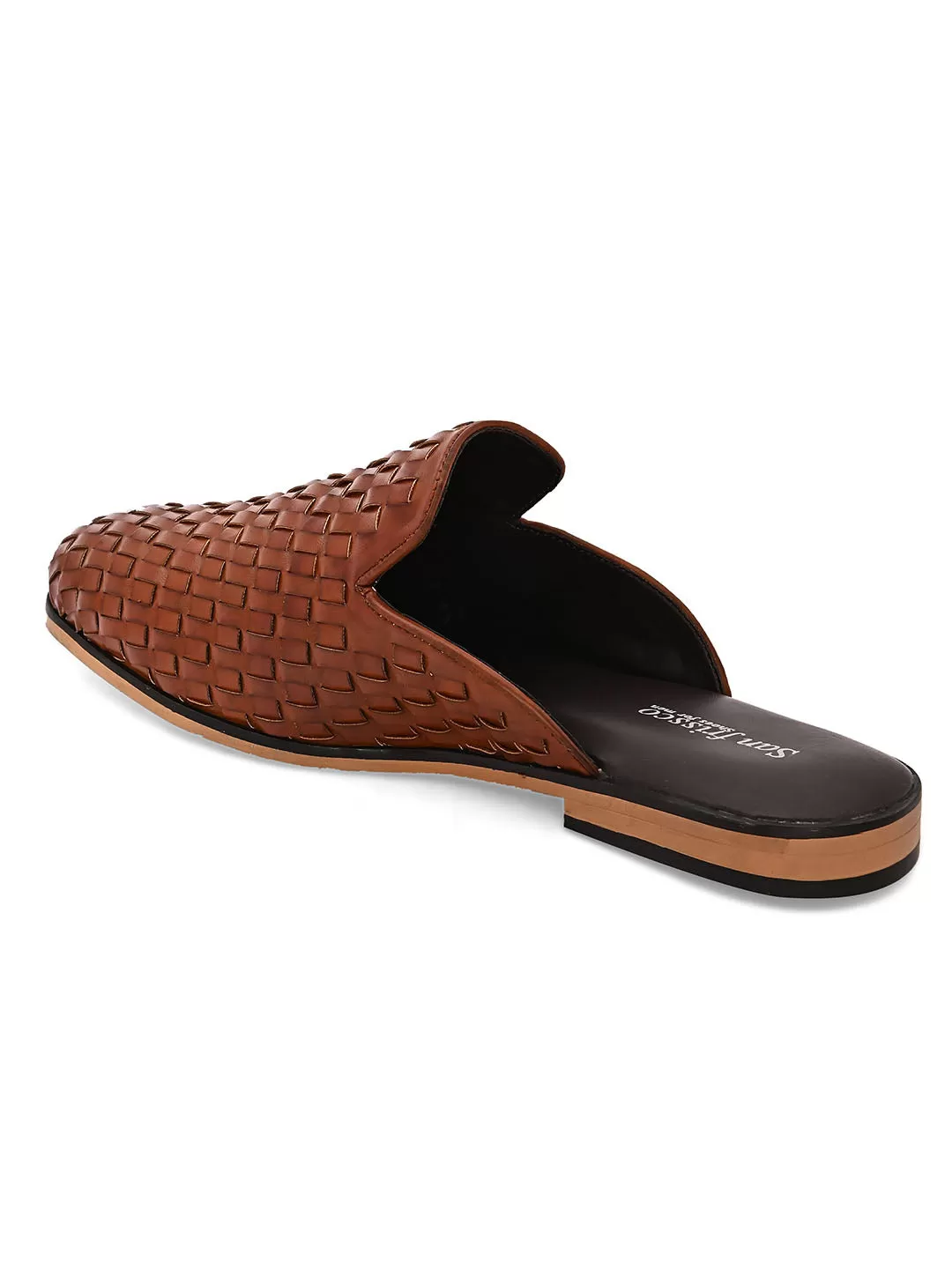 Interweave Tan Mules