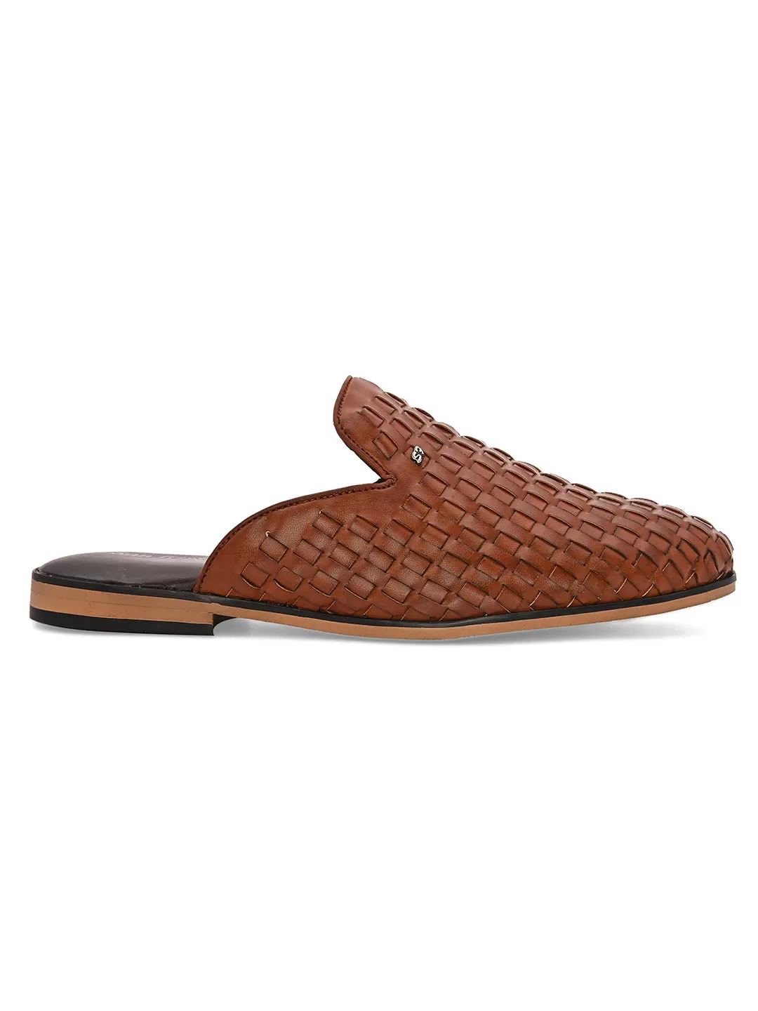 Interweave Tan Mules