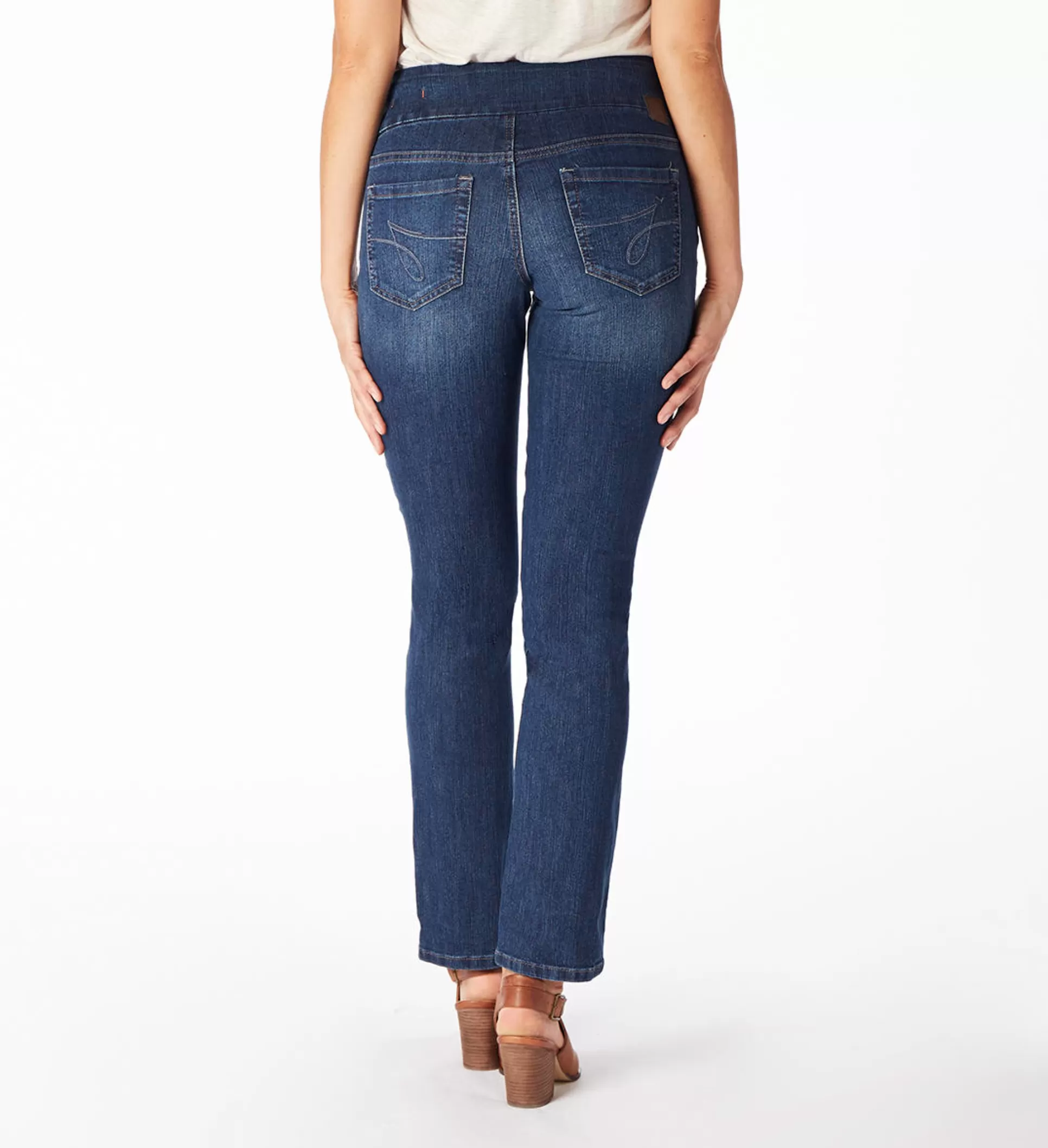 Jag Peri straight jeans, midrise (pull-on)