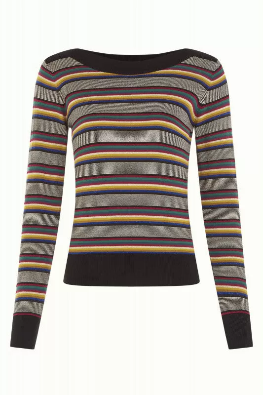 King Louie - Audrey Top - Sixties Stripe