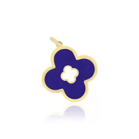 Lapis Clover Cut Out Charm