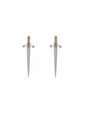 Large Sword Post Earrings