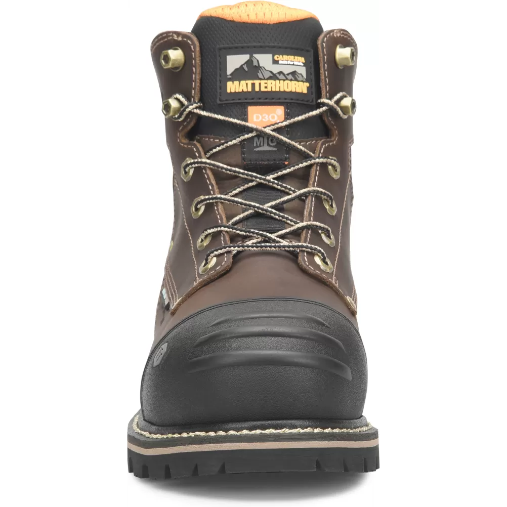 Matterhorn Men's Ibeam 6" WP Comp Toe Metguard Work Boot Brown - MT2546