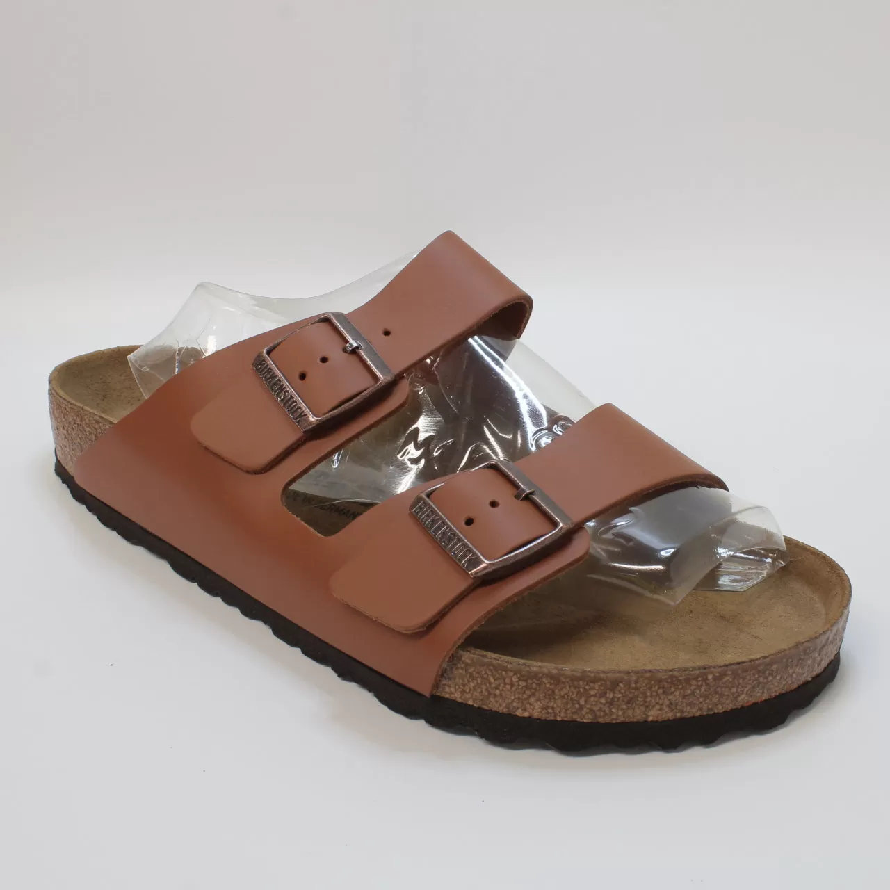 Mens Birkenstock Arizona Two Strap Ginger Brown