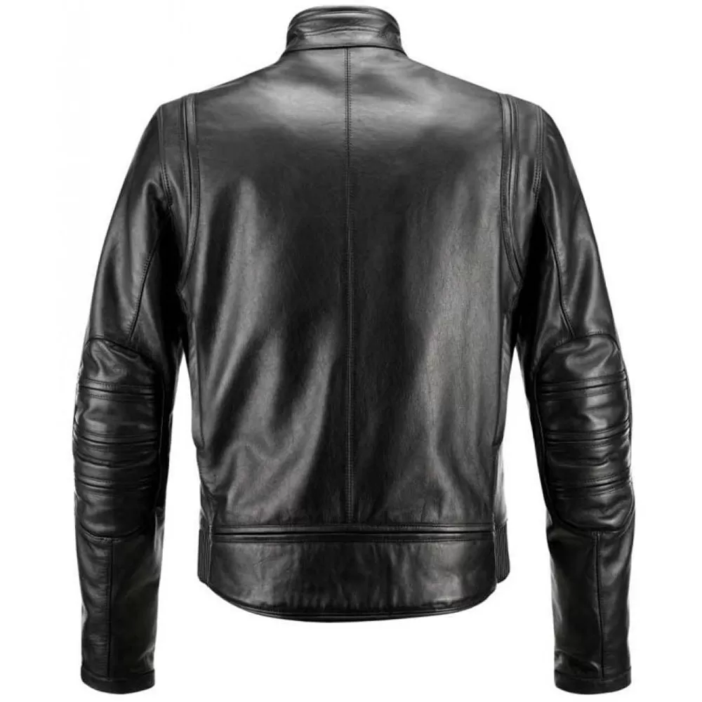 Men's Cafe Racer Leather Jacket - Marcus