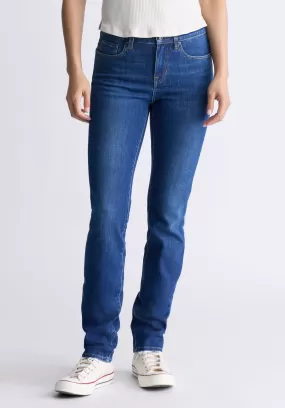 Mid Rise Slim Carrie Women's Jeans, Indigo Contrast - BL15999