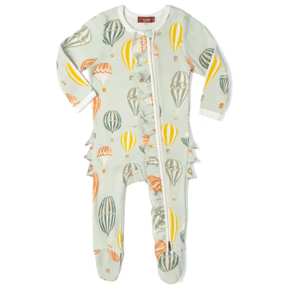 Milkbarn Zipper Footed Romper ~ Various Styles