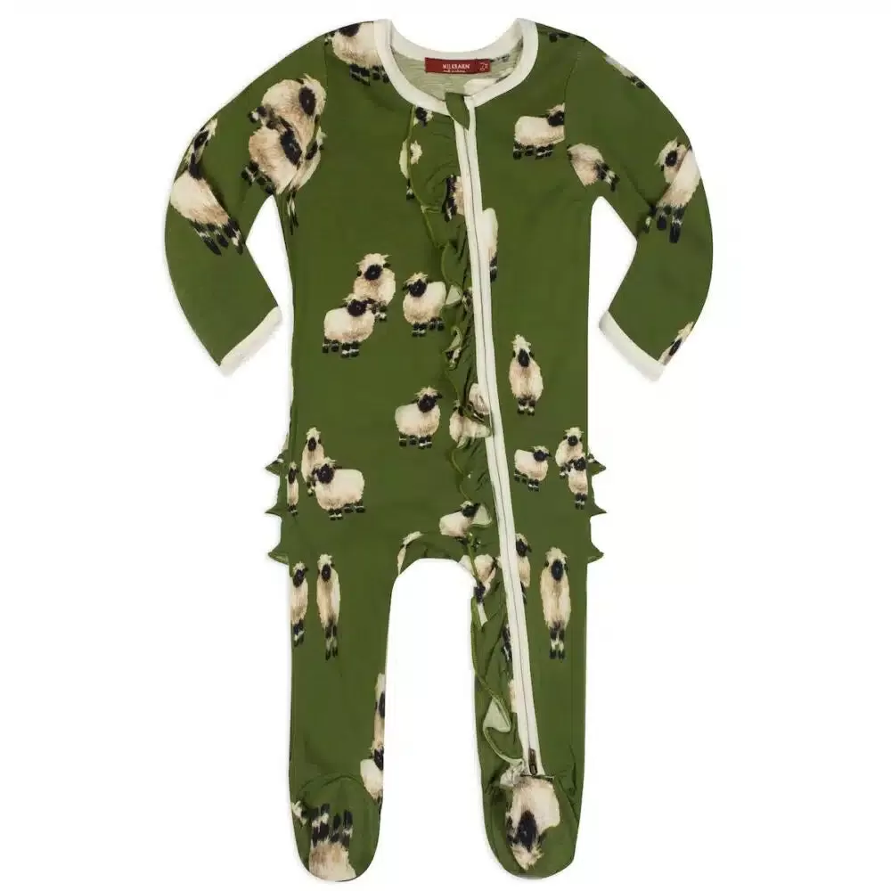 Milkbarn Zipper Footed Romper ~ Various Styles