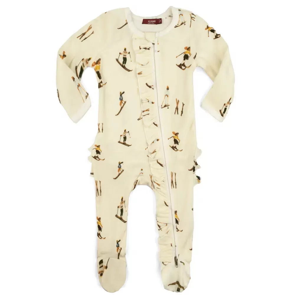 Milkbarn Zipper Footed Romper ~ Various Styles