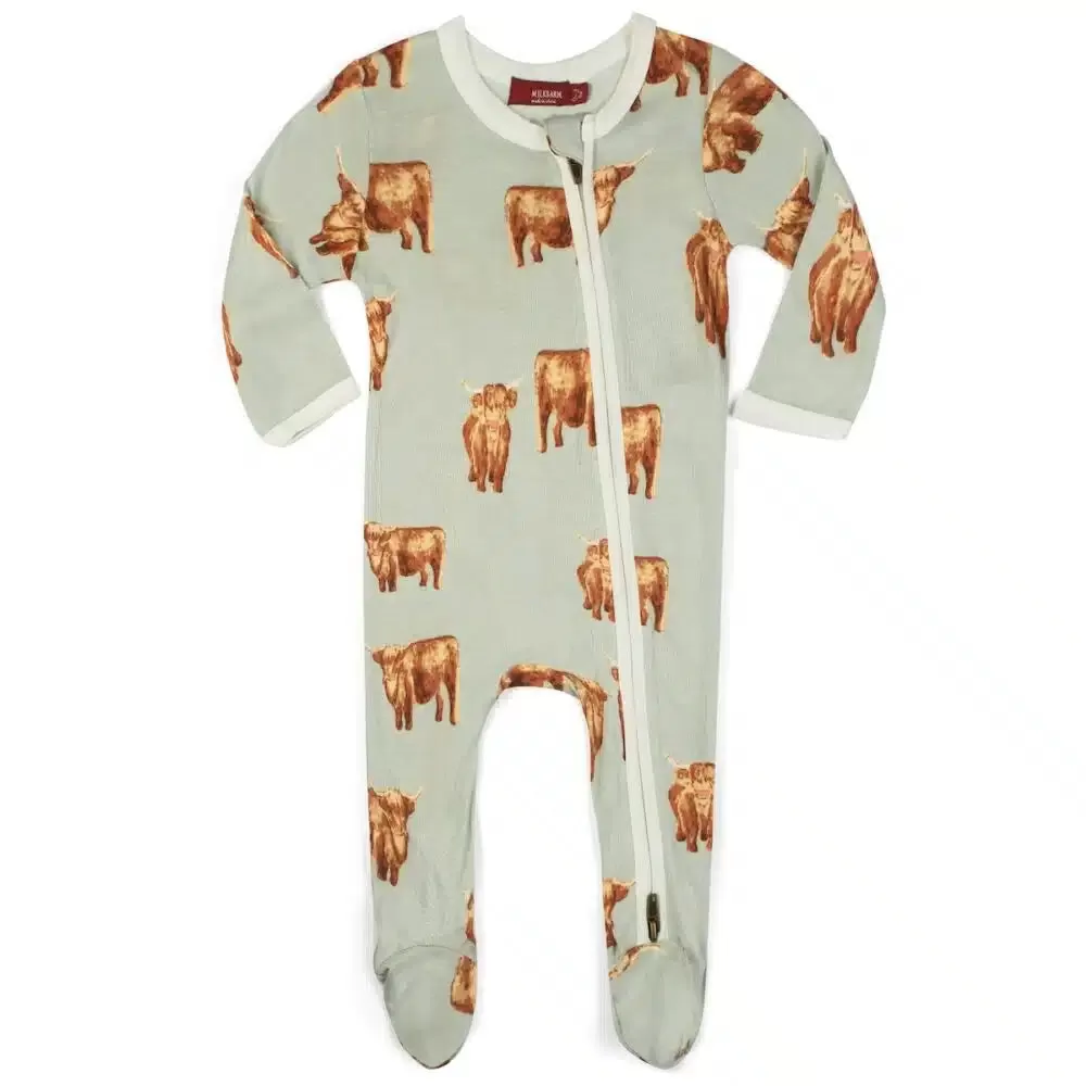 Milkbarn Zipper Footed Romper ~ Various Styles