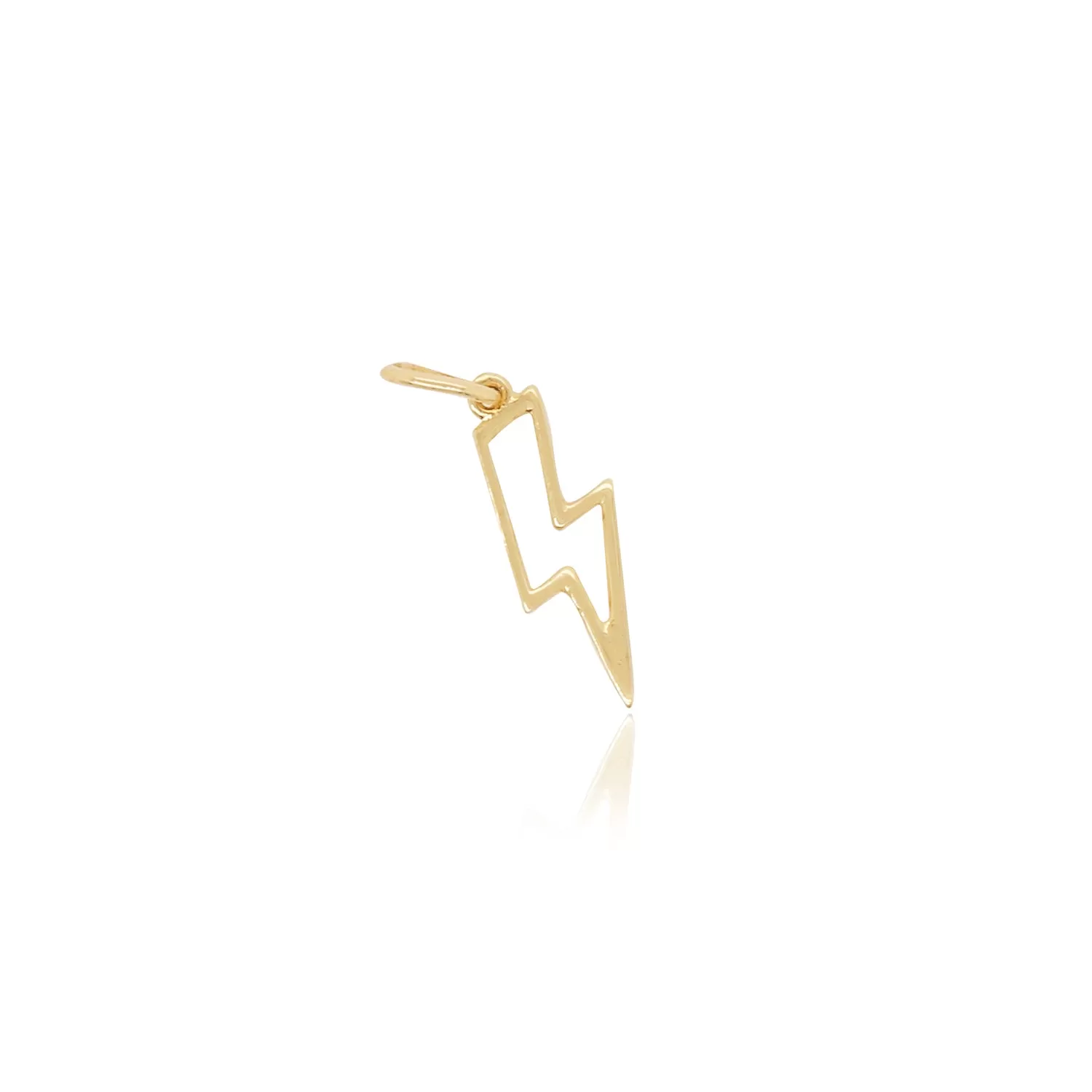 Mini Gold Lightning Bolt Charm