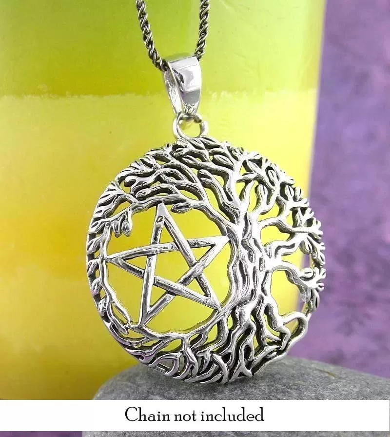 Natural Tree of Life Pentacle Pendant