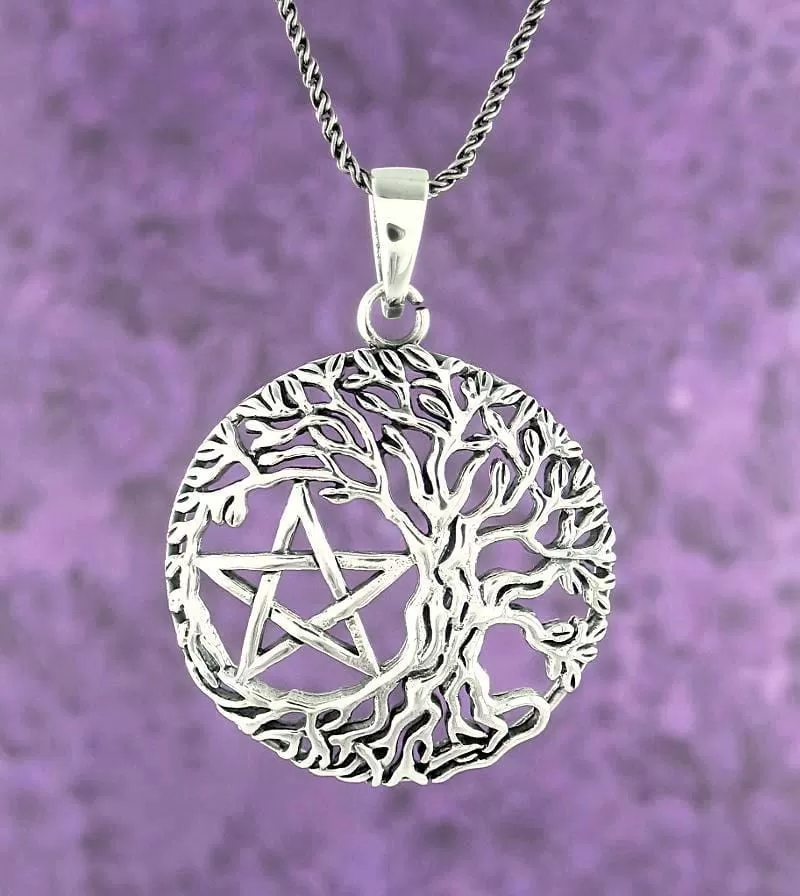 Natural Tree of Life Pentacle Pendant