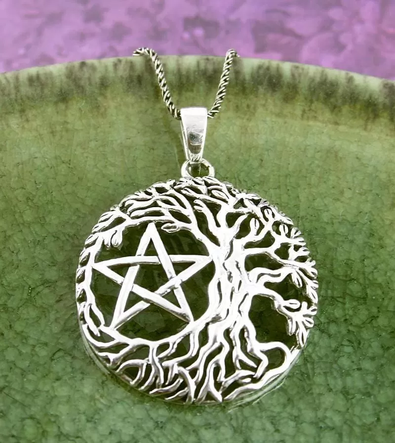 Natural Tree of Life Pentacle Pendant