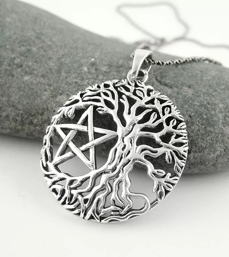 Natural Tree of Life Pentacle Pendant