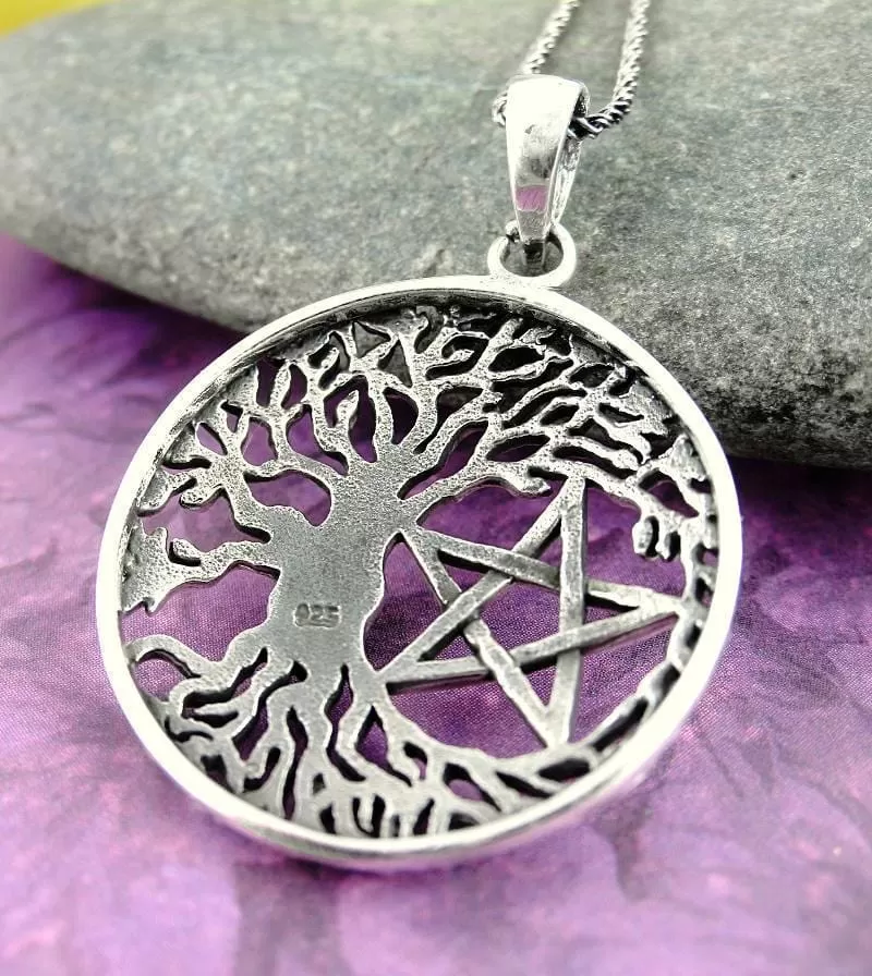 Natural Tree of Life Pentacle Pendant