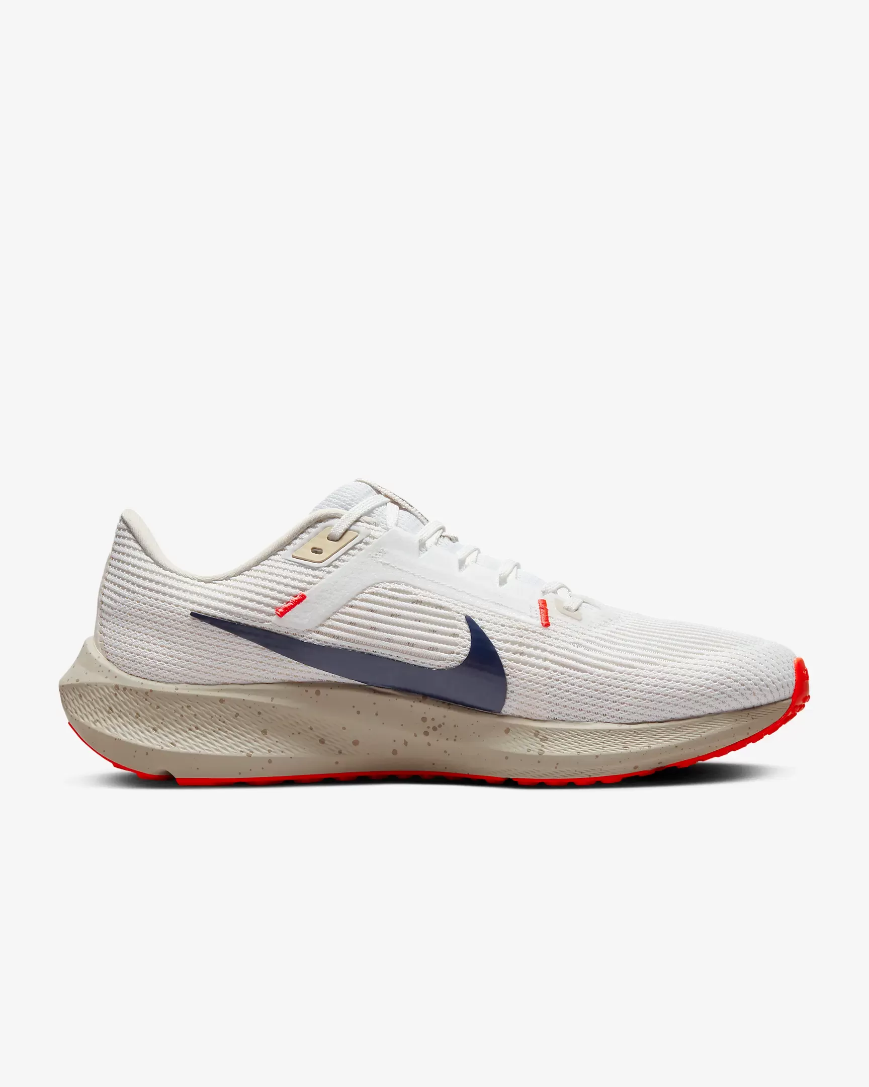 Nike Men's Pegasus 40 Shoes - White / Light Orewood Brown / Phantom / Obsidian