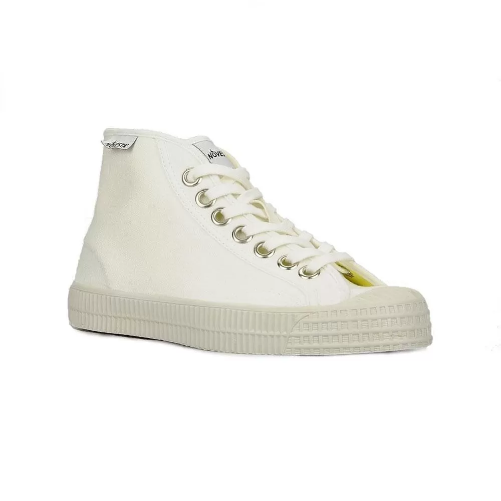 Novesta Star Dribble Canvas Hi-top Trainers - White