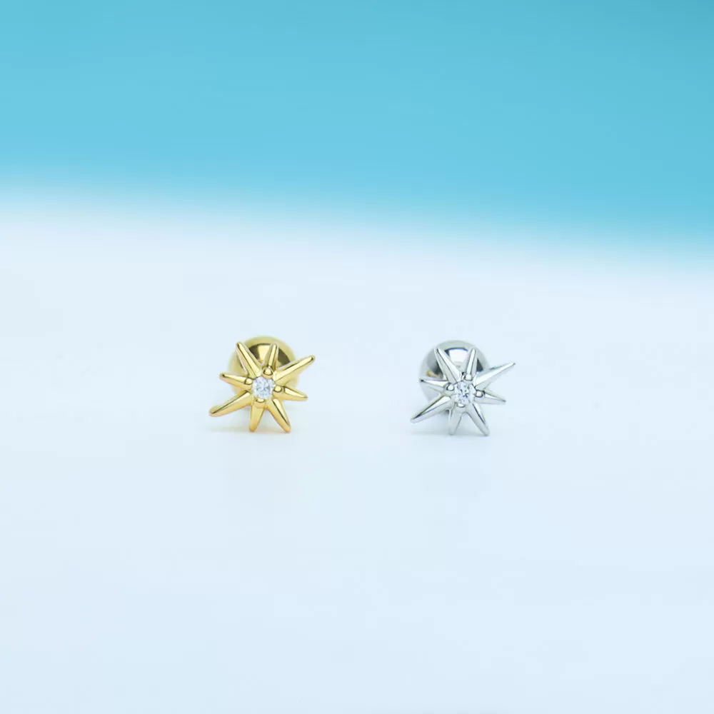 Octagonal Star Stud