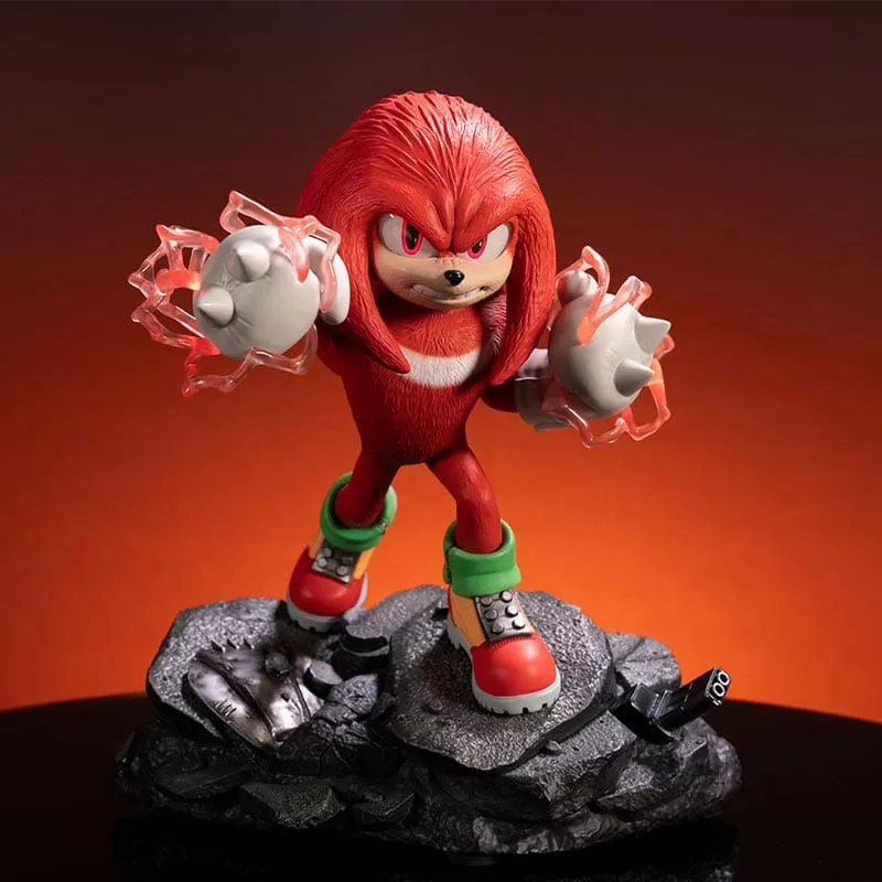 Official First4Figures Sonic the Hedgehog 2 Knuckles Standoff Statue (Exclusive Edition)