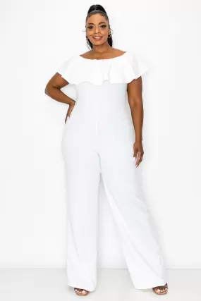 Plus Size White Jumpsuit