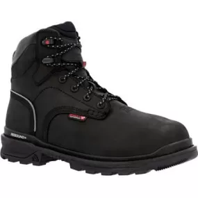 Rocky Men's Rams Horn 9" WP Comp Toe Met Guard Work Boot -Black- RKK0393