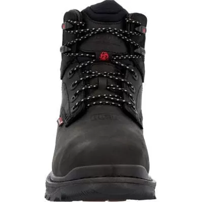 Rocky Men's Rams Horn 9" WP Comp Toe Met Guard Work Boot -Black- RKK0393