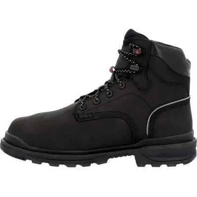 Rocky Men's Rams Horn 9" WP Comp Toe Met Guard Work Boot -Black- RKK0393