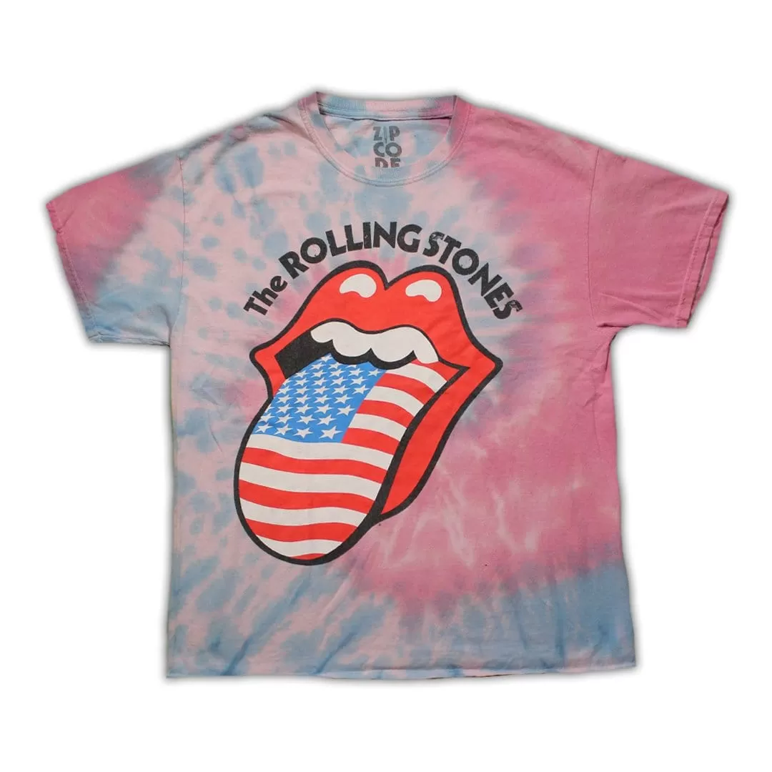 Rolling Stones Zip Code Tour Tie Dye Tee