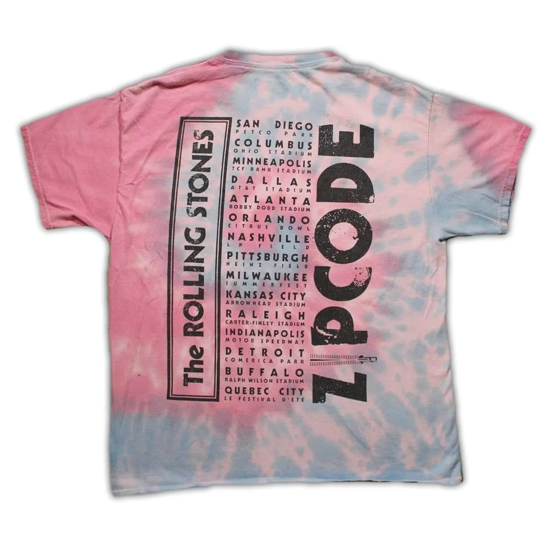 Rolling Stones Zip Code Tour Tie Dye Tee