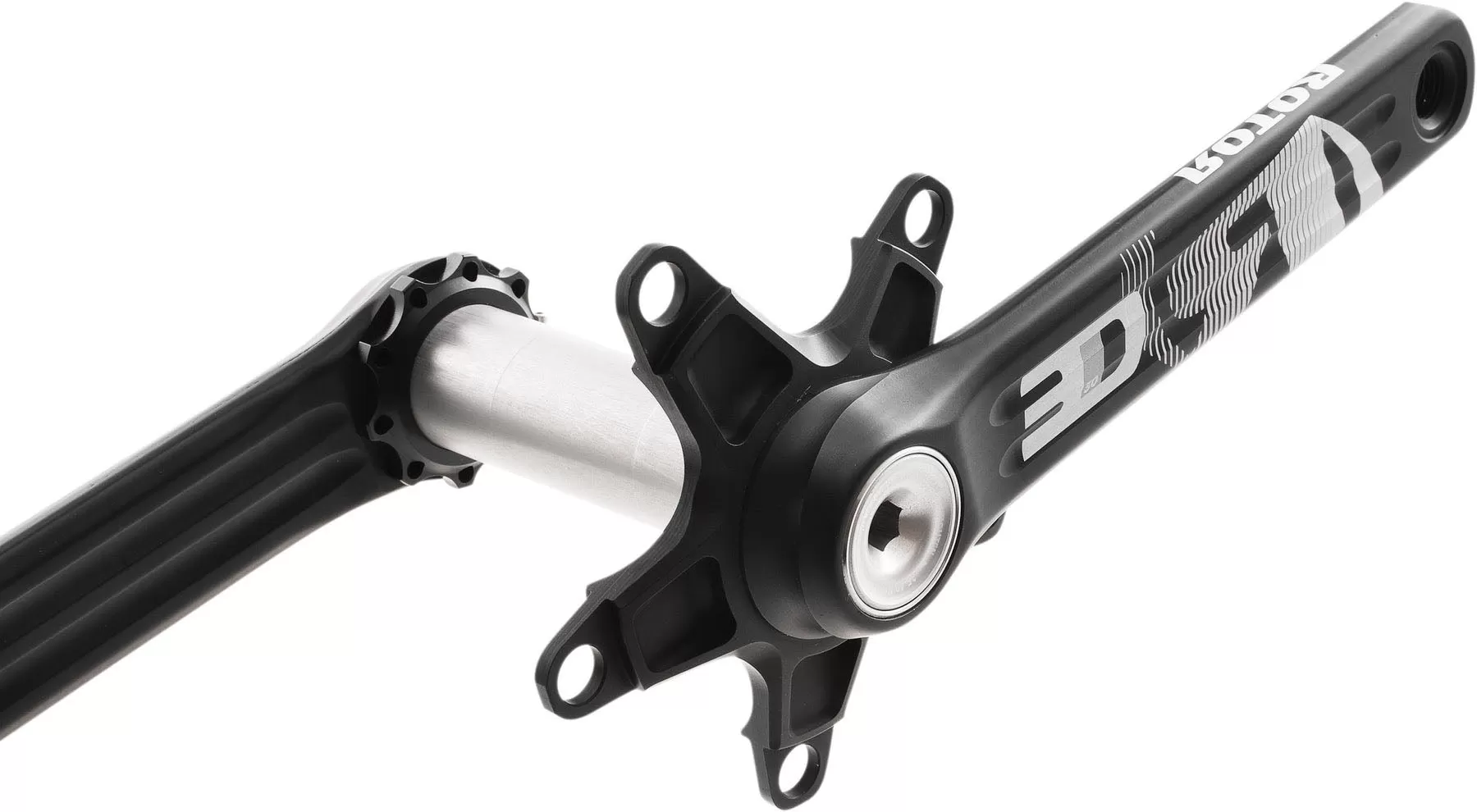 Rotor 3D30 BCD 110X5 Crankset - Black/Grey