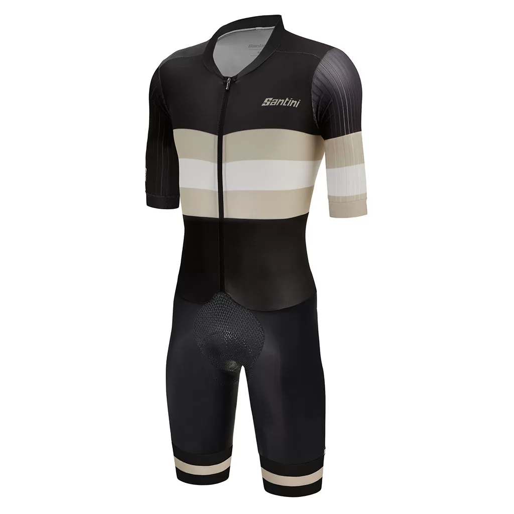 Santini Viper Bengal Skinsuit - Black/Grey