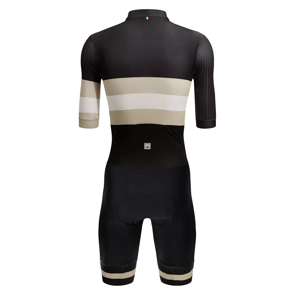 Santini Viper Bengal Skinsuit - Black/Grey