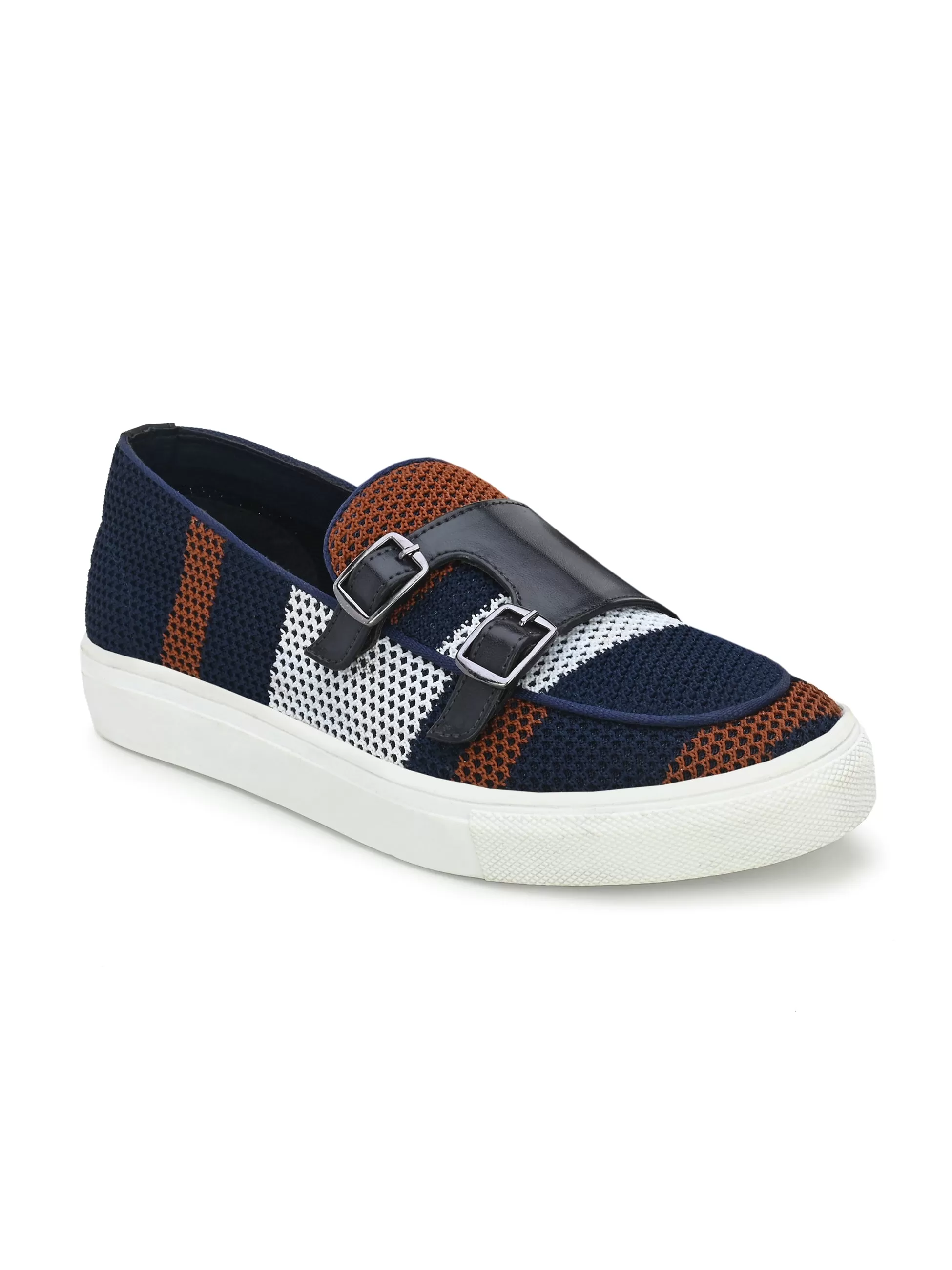 Savoy Blue Double Monk Sneakers