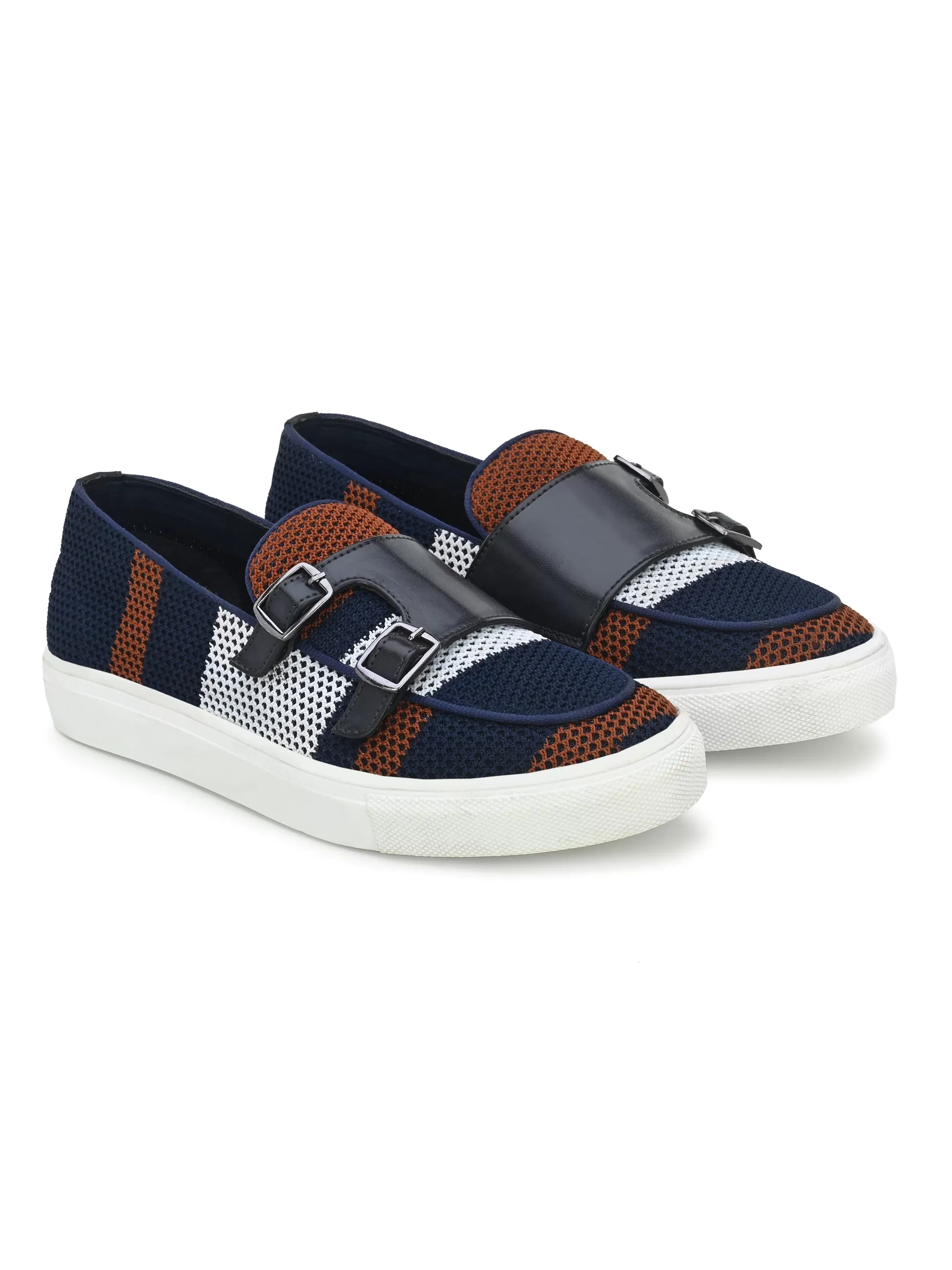 Savoy Blue Double Monk Sneakers