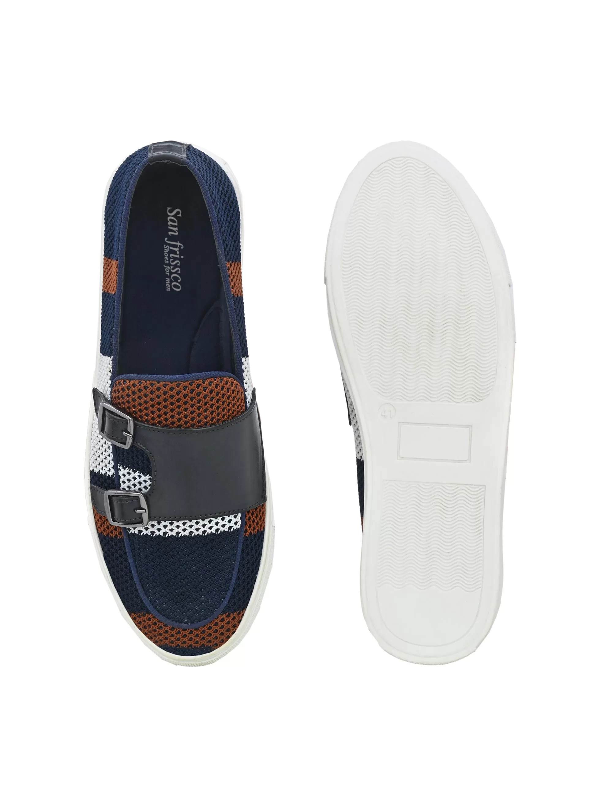 Savoy Blue Double Monk Sneakers