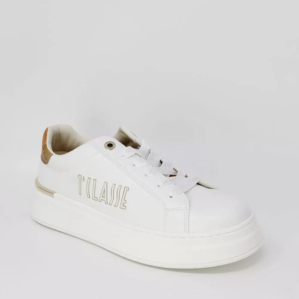 Scarpe 1A Classe Alviero Martini Sneakers Bianche con Maxi Logo 1822