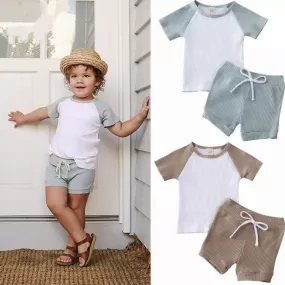 Shirt Shorts 2pcs For Baby Clothes Boy Kids Boys Clothing