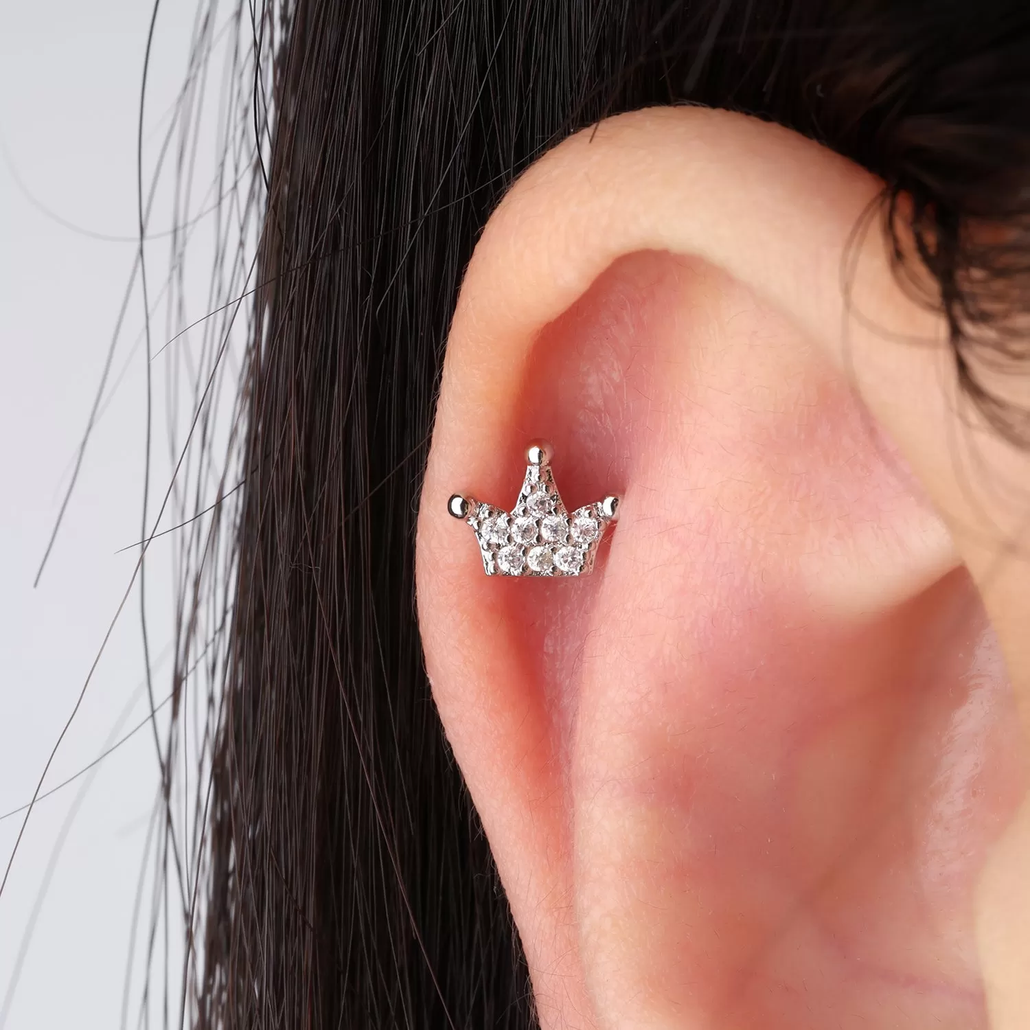 Sparkling Crown Stud