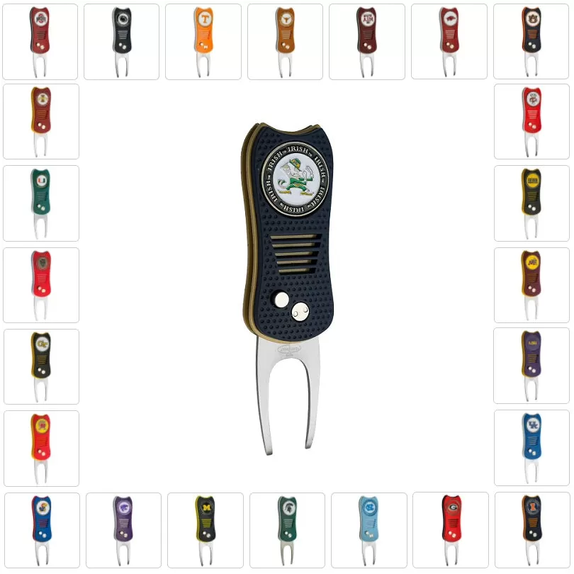 Team Golf Retractable Switchblade Switchfix Divot Tool Ball Marker - NCAA