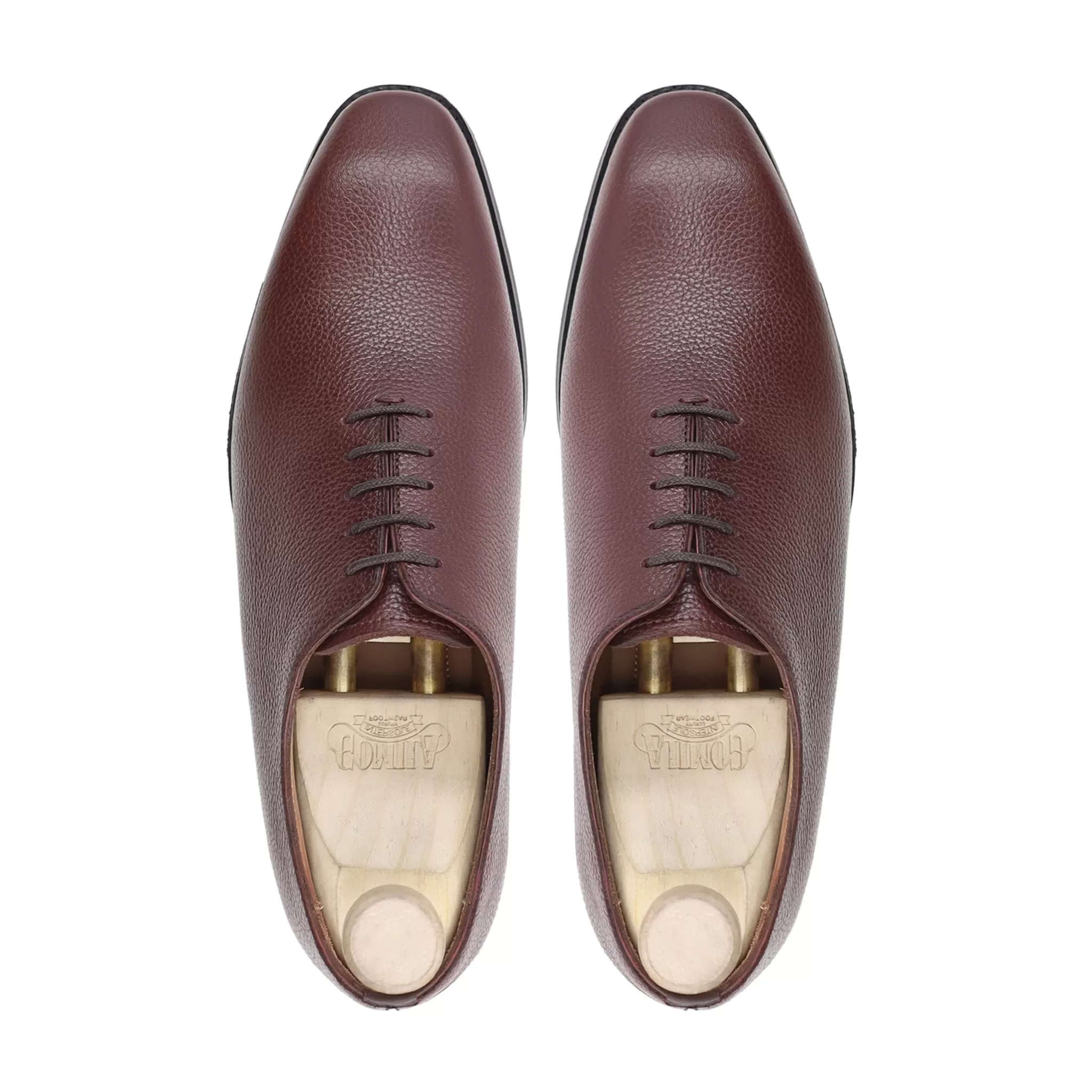 Tromso - Men's Oxblood Pebble Grain Wholecut Shoe