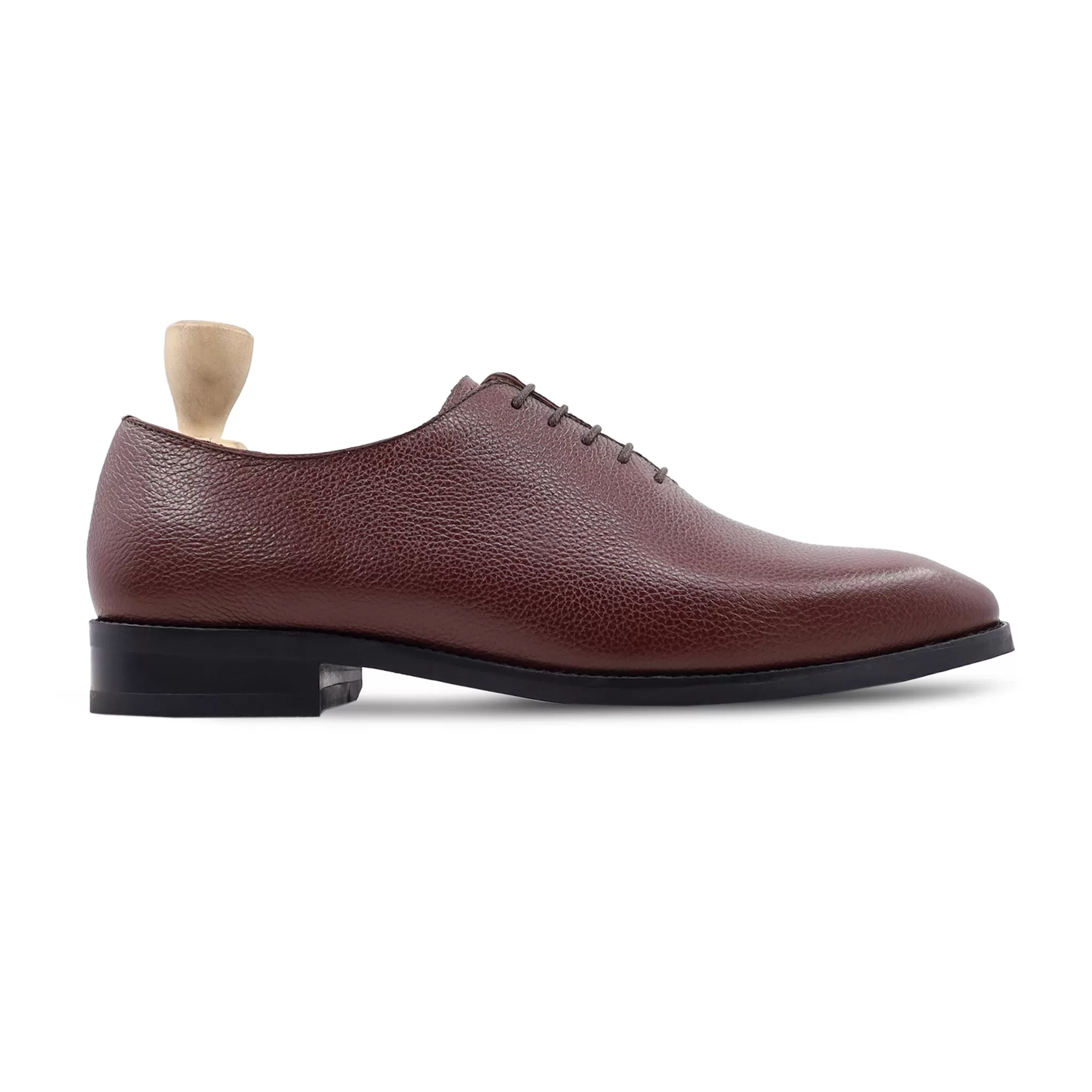 Tromso - Men's Oxblood Pebble Grain Wholecut Shoe