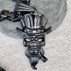 Uncle Sam Pendant Black Pendant & Necklace (302)