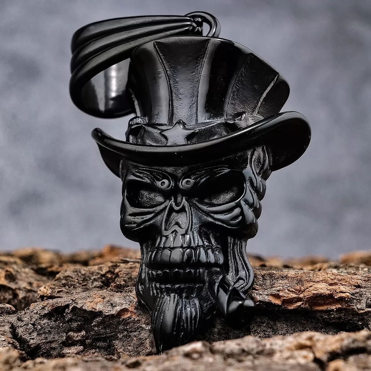 Uncle Sam Pendant Black Pendant & Necklace (302)